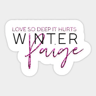 Winter Paige Logo Sticker